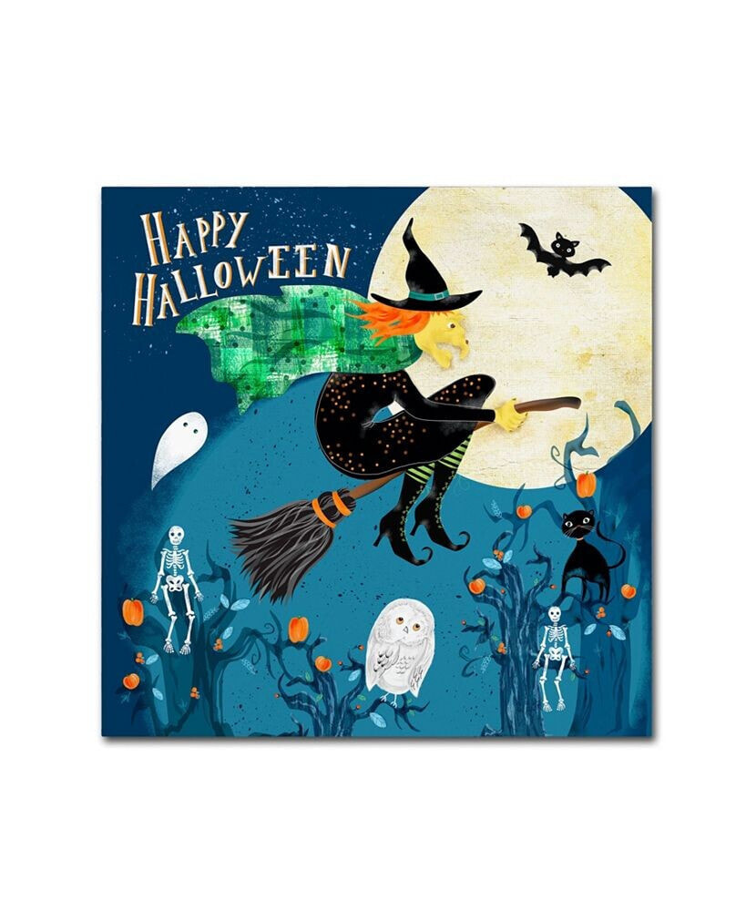 Trademark Global lisa Powell Braun 'Halloween Witch' Canvas Art - 14
