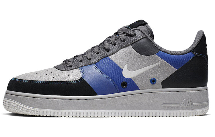 Nike Air Force 1 Low 07 LV8 3 小钩 解构 拼接 低帮 板鞋 男女同款 蓝黑灰 / Кроссовки Nike Air Force 1 Low 07 LV8 3 CI0065-001