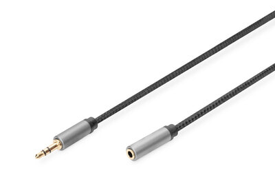 DIGITUS Audio Extension Cable, 3.5 mm jack to 3.5 mm socket