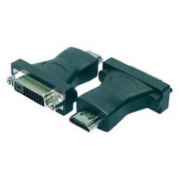 LogiLink HDMI to DVI Adapter HDMI 19-pin female DVI-D (24+1) male Черный AH0002