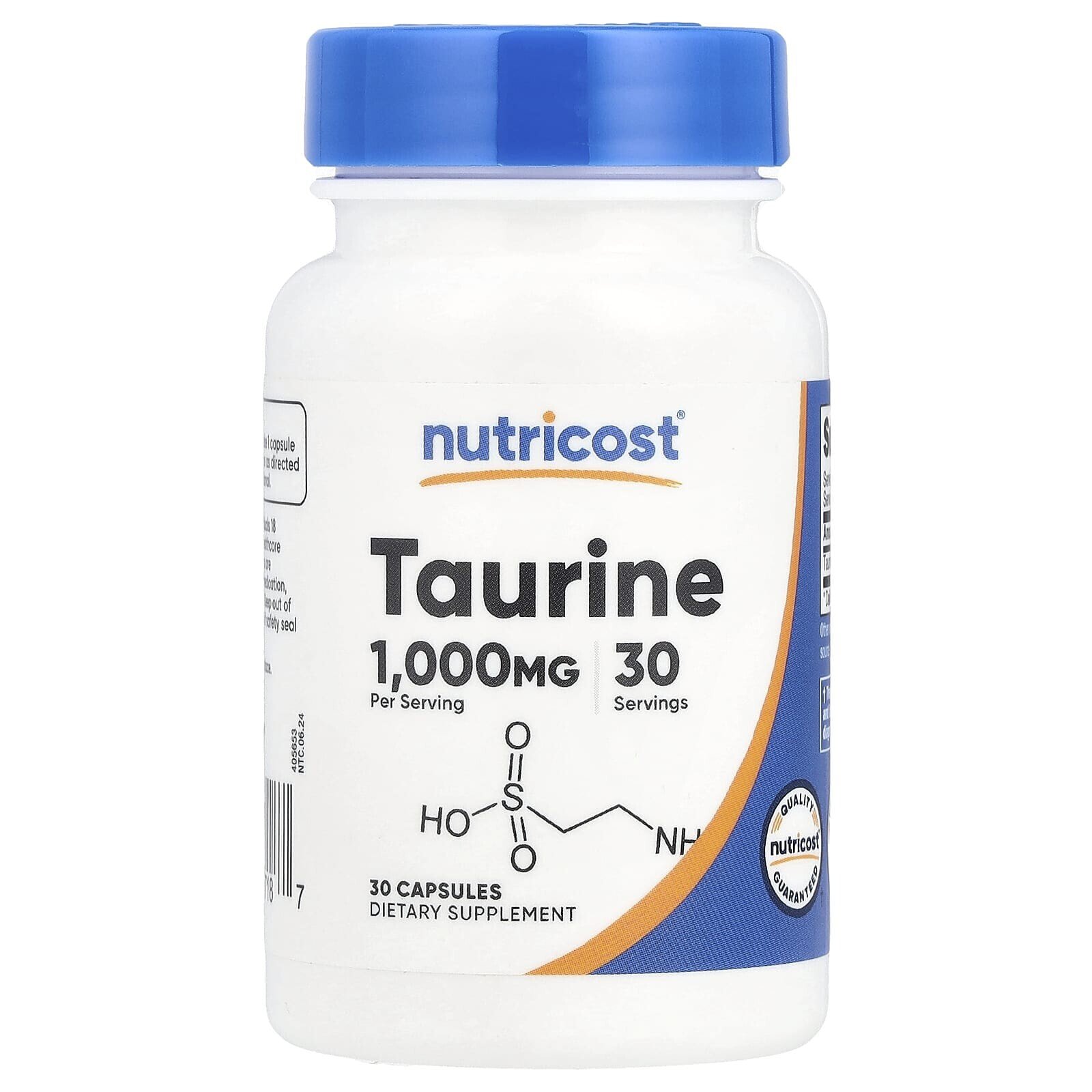 Taurine, 1,000 mg, 30 Capsules