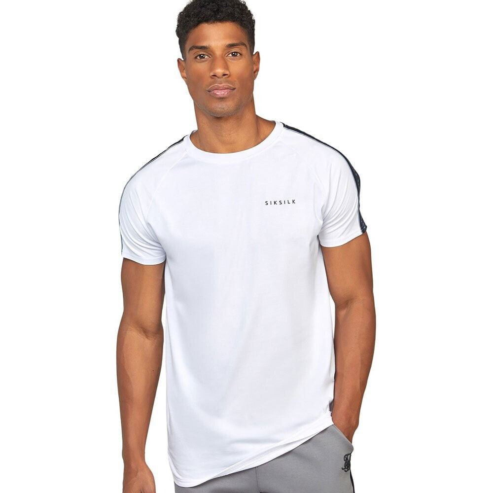 SIKSILK Raglan Tape Muscle Fit Short Sleeve T-Shirt