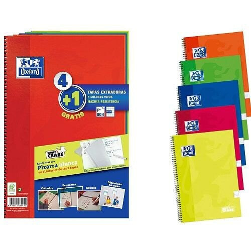 OXFORD HAMELIN Extra Hard Cover F 80 Sheets 5 Units Notebook