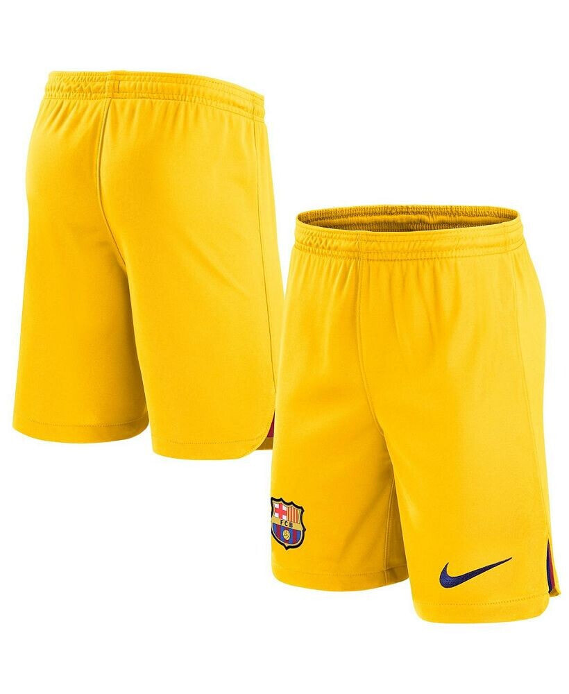 Nike men's Yellow Barcelona Stadium Fourth Performance Replica Shorts