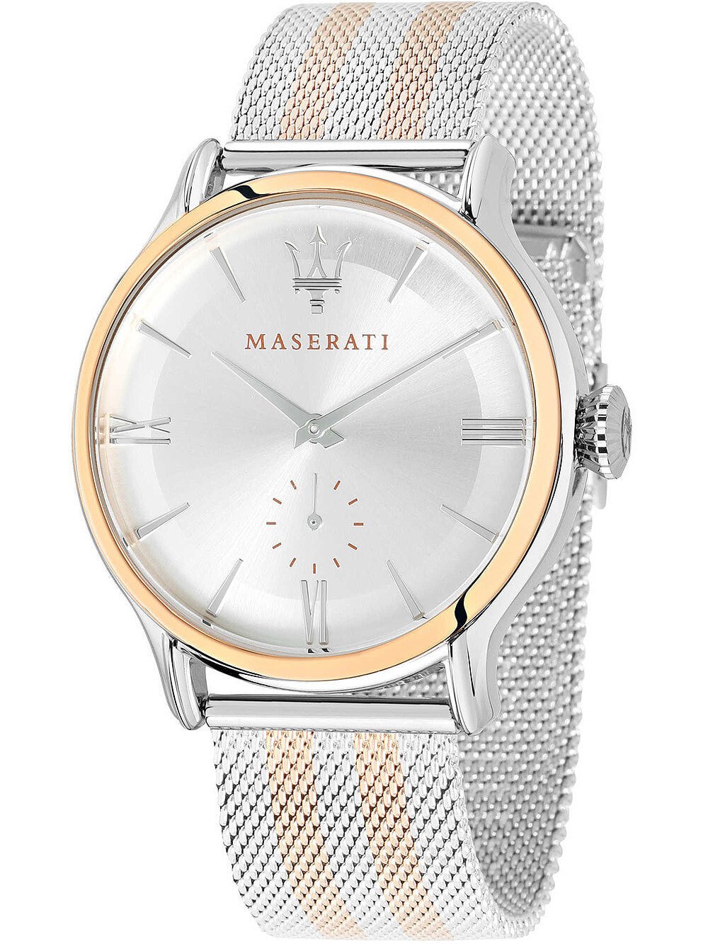 Мужские наручные часы с серебряным браслетом Maserati R8853118005 Epoca mens 42mm 10ATM
