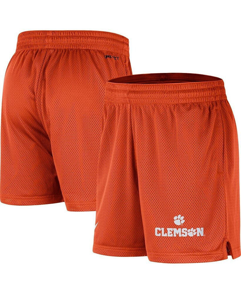 Nike men's Orange Clemson Tigers Mesh Performance Shorts