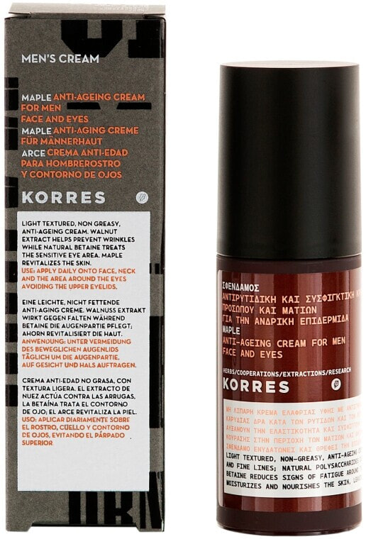 Anti-Aging Augen- und Gesichtscreme mit Walnussextrakt - Korres Maple Anti-Ageing Face Cream