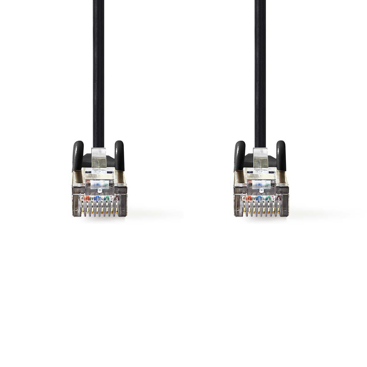 Nedis CCGP85121BK30 Netzwerkkabel Schwarz 3 m Cat5e SF/UTP S-FTP - Cable - Network