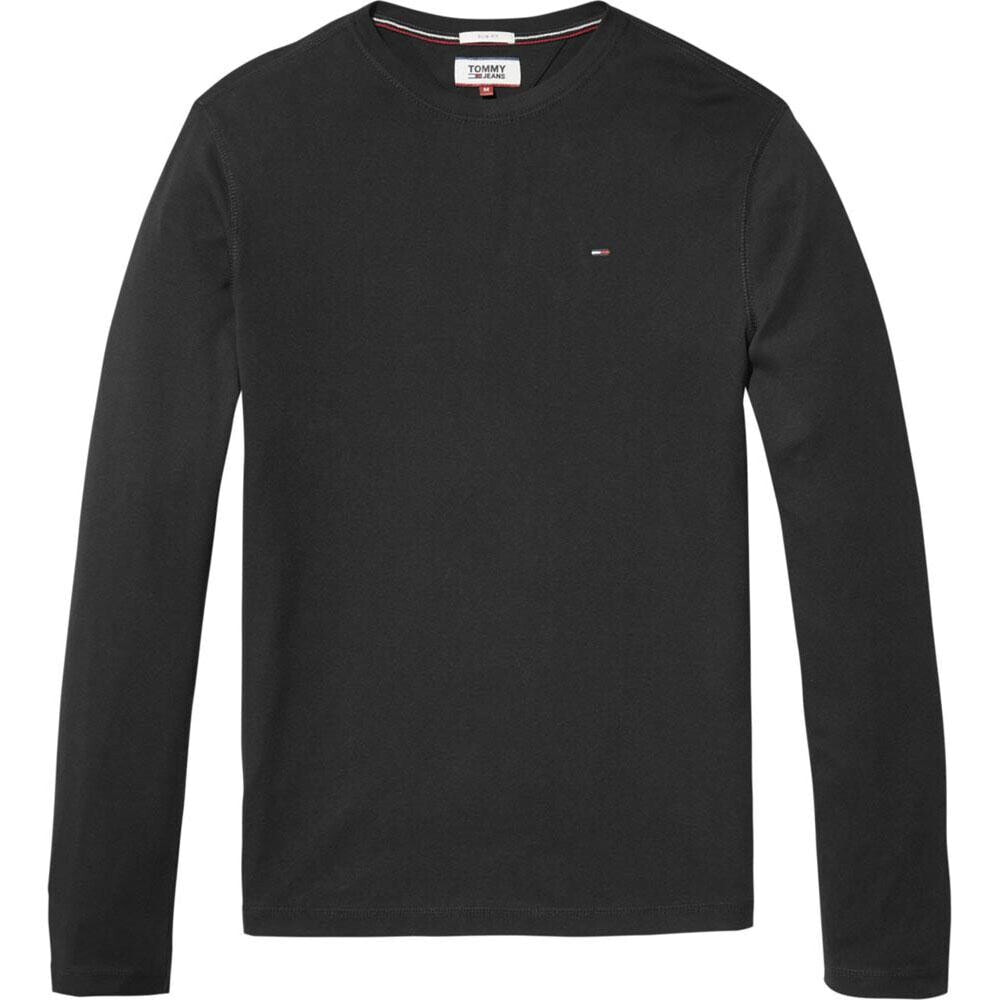 TOMMY JEANS Original Ribbed Organic Cotton Long Sleeve T-Shirt