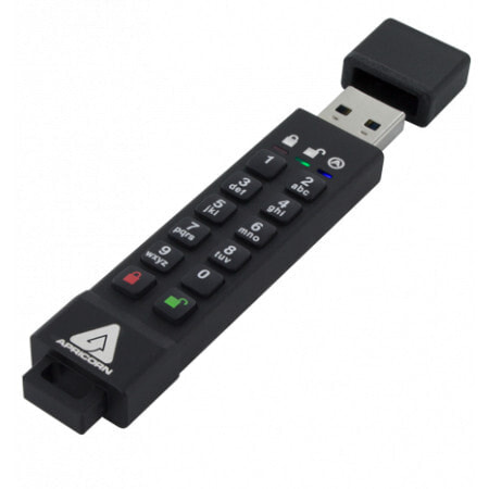 Apricorn Aegis Secure Key 3z USB флеш накопитель 16 GB USB тип-A 3.2 Gen 1 (3.1 Gen 1) Черный ASK3Z-16GB