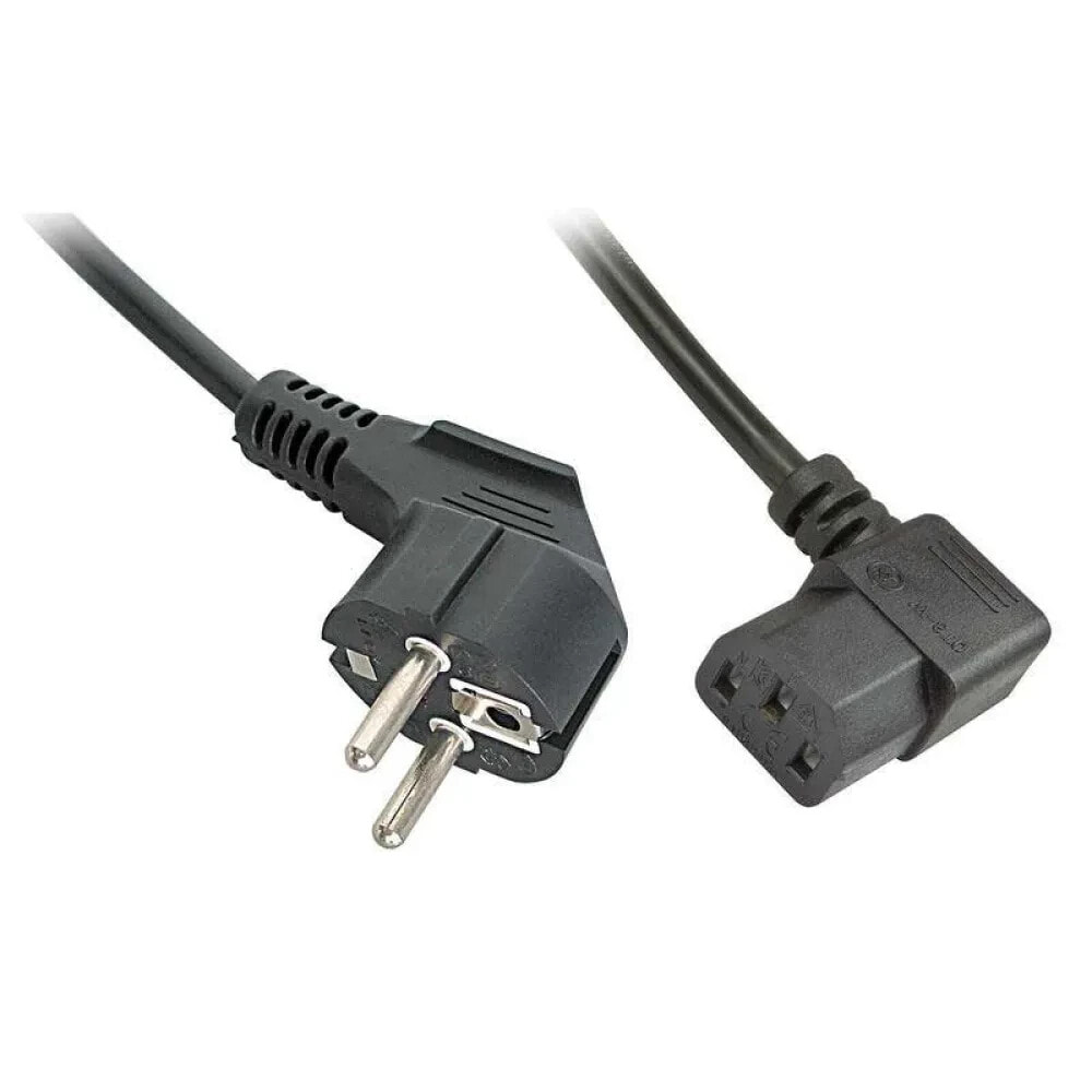 LINDY Angled Schuko To C13 Power Cord 2 m