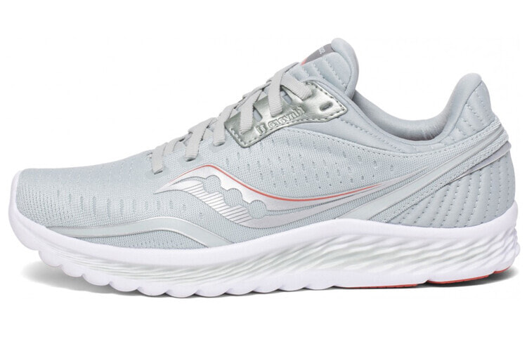 Saucony Kinvara 菁华 11 低帮 跑步鞋 女款 灰珊瑚红 / Кроссовки Saucony Kinvara 11 S10551-45