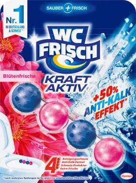 WC-Stein Blau Kraft Aktiv Blütenfrisch, 50 g