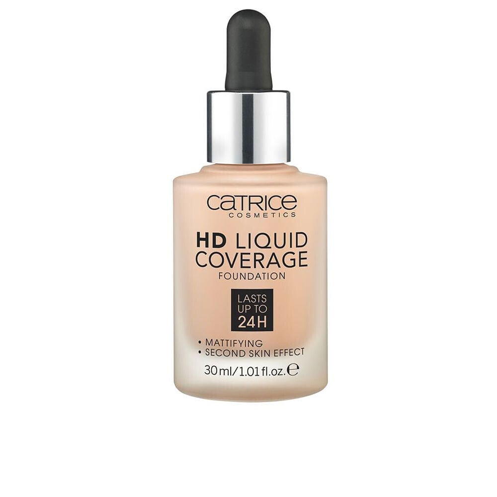 Catrice HD Liquid Coverage Foundation Ультралегкая и стойкая тональная основа с высокой кроющей способностью 30 мл