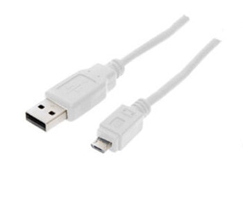 shiverpeaks BS77180-W USB кабель 0,5 m 2.0 USB A Micro-USB B Белый
