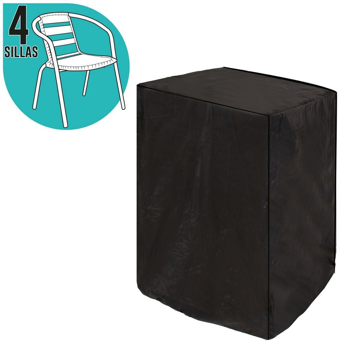 Chair Cover For chairs Black PVC 66 x 66 x 109 cm