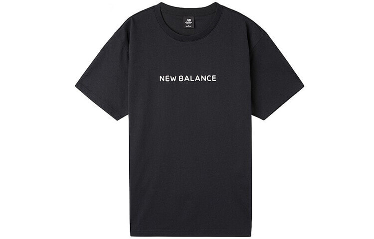 New Balance x Noritake 联名款 经典Logo印花圆领短袖T恤 情侣款 黑色 / Футболка New Balance x Noritake LogoT AMT02377-BK