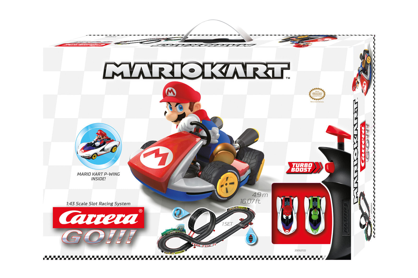 Carrera GO Nintendo Mario Kart - P-Wing| 20062532 Carrera купить от 8638  рублей в интернет-магазине ShopoTam, детские треки и авторалли для  мальчиков Carrera