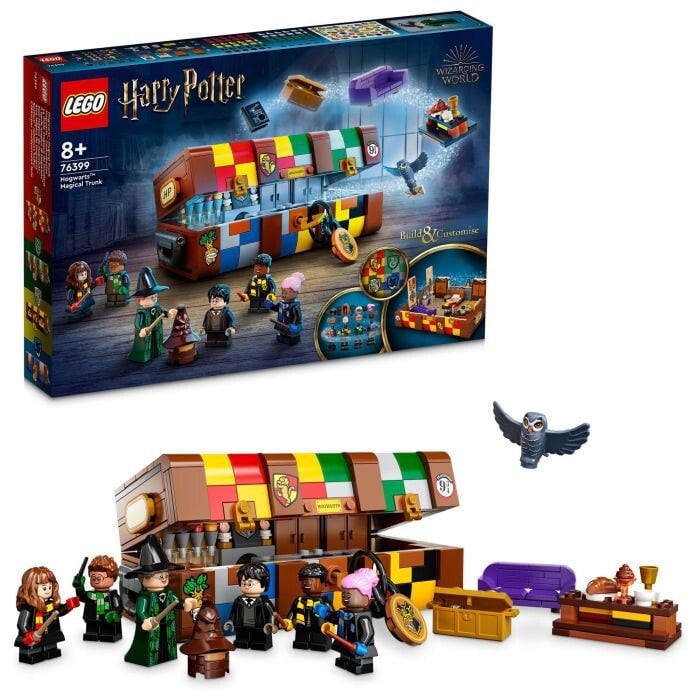 LEGO 76399 Harry Potter Die Zauberkiste von Hogwarts, Geschenkidee, 5 Minifiguren aus dem Universum der Filme