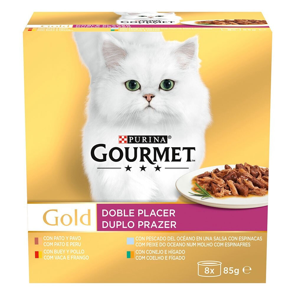 PURINA Gourmet Gold Double Delight Assorted 8x85g Cat Food