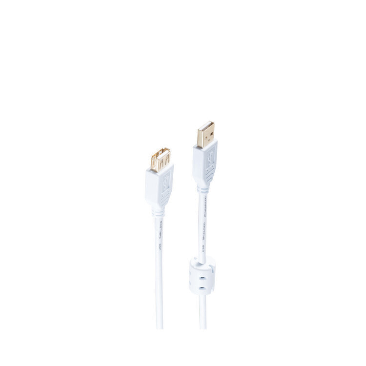 ShiverPeaks Kabel USB 2.0 A St> Bu 3.0m** BASIC-S BS77123-WF - Cable - Digital