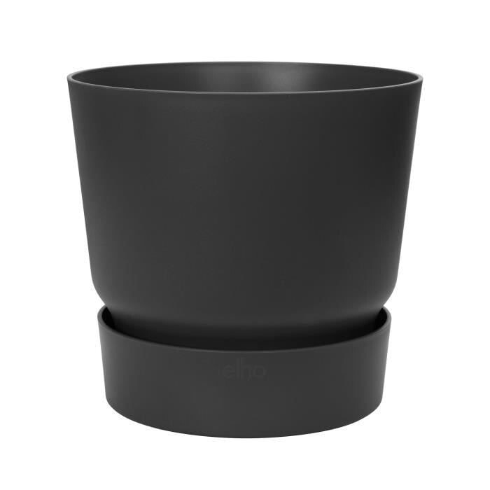 ELHO Greenville 40 round flower pot - Auen - 39 x H 36.8 cm - Black life