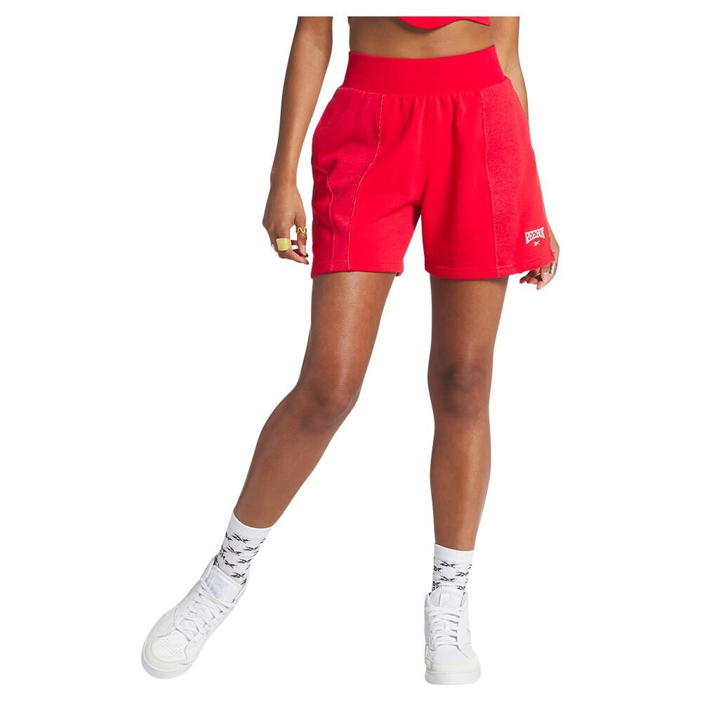 REEBOK CLASSICS Varsity High-Rise Rib Shorts