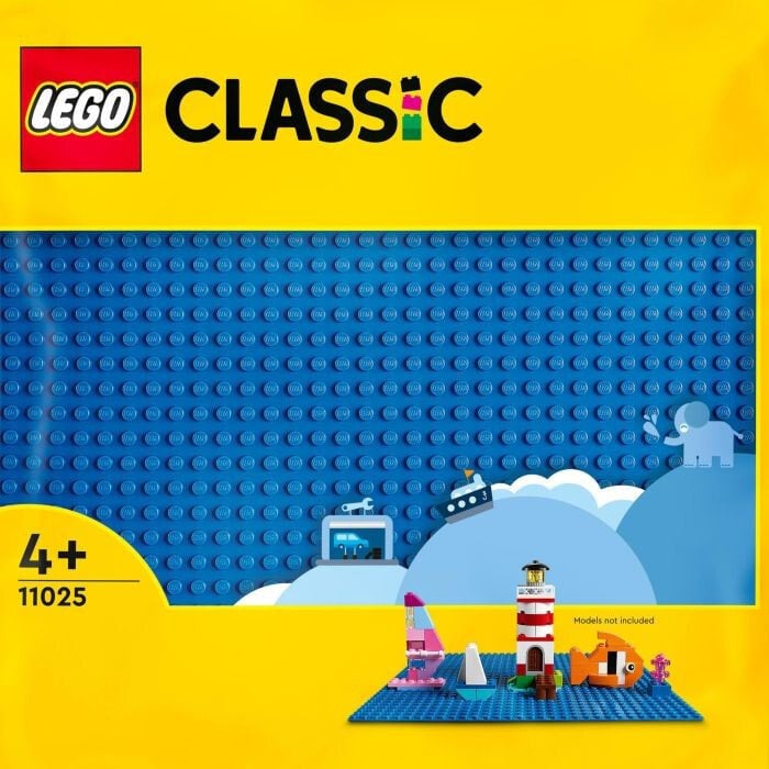 LEGO 11025 Classic The Blue Bauplatte 32x32, Basis Basis zum Bauen, Zusammenbauen und Prsentieren