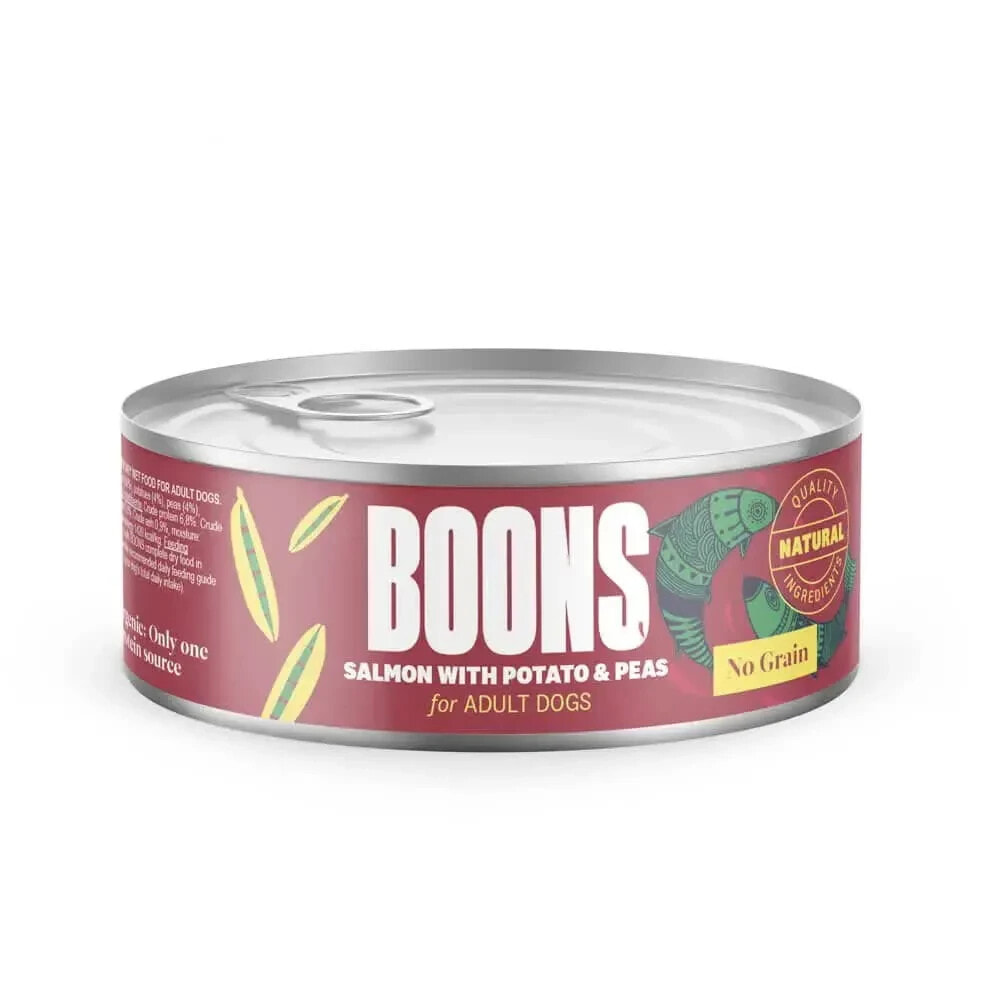 BOONS Adult Salmon Potato Peas 185g Dog Snack 10 Units