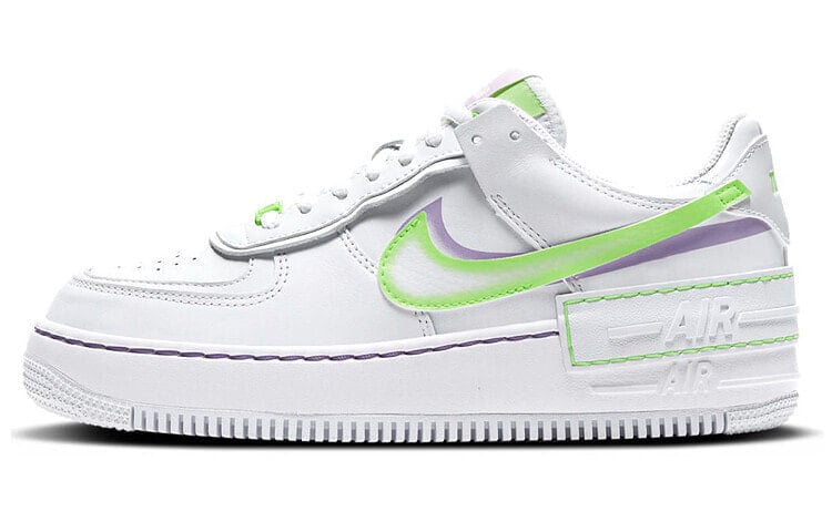 Nike Air Force 1 Low Shadow 低帮 板鞋 女款 白绿紫 / Кроссовки Nike Air Force 1 Low Shadow DD9684-100