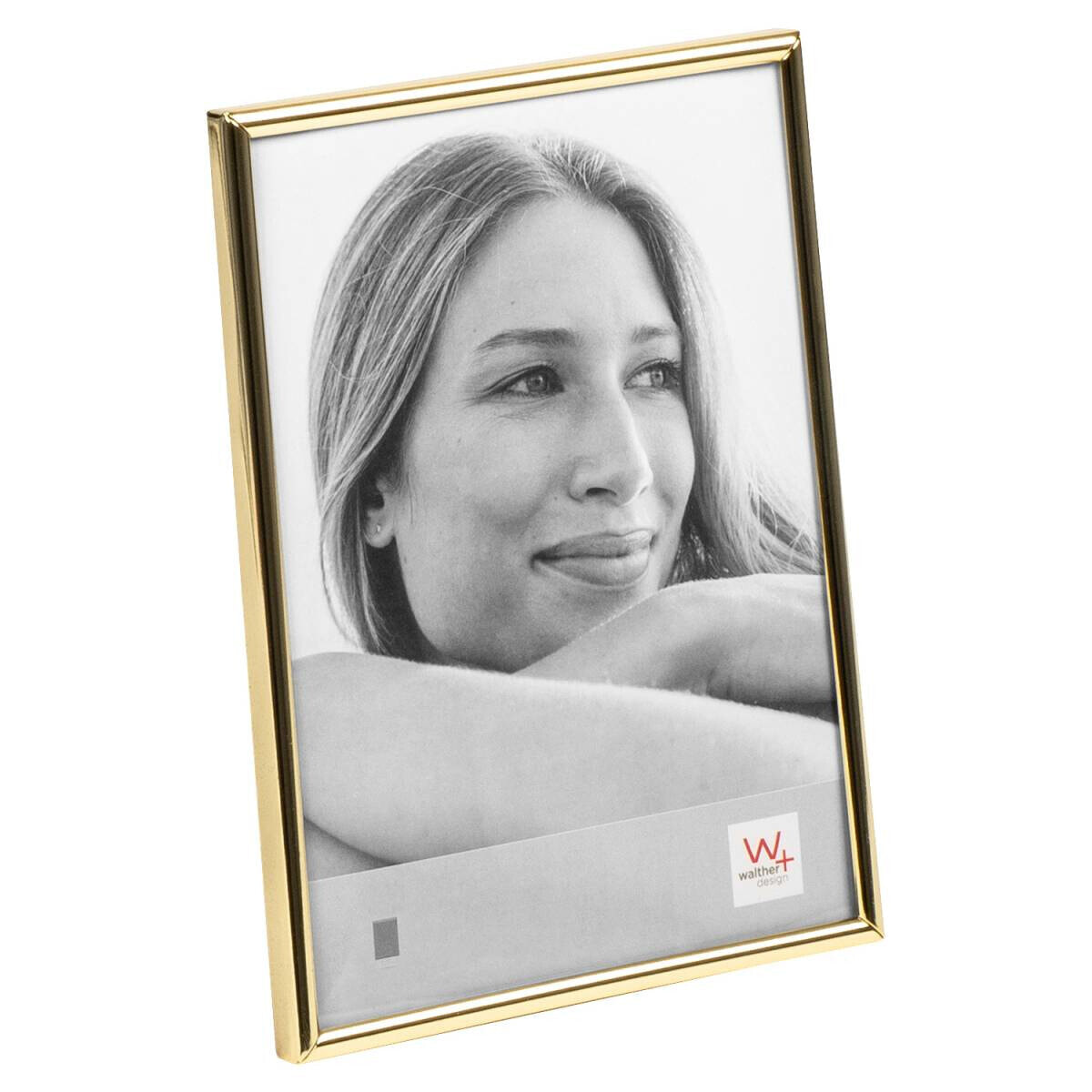 walther design WD318G - Metal - Gold - Single picture frame - 13 x 18 cm - Rectangular - Germany
