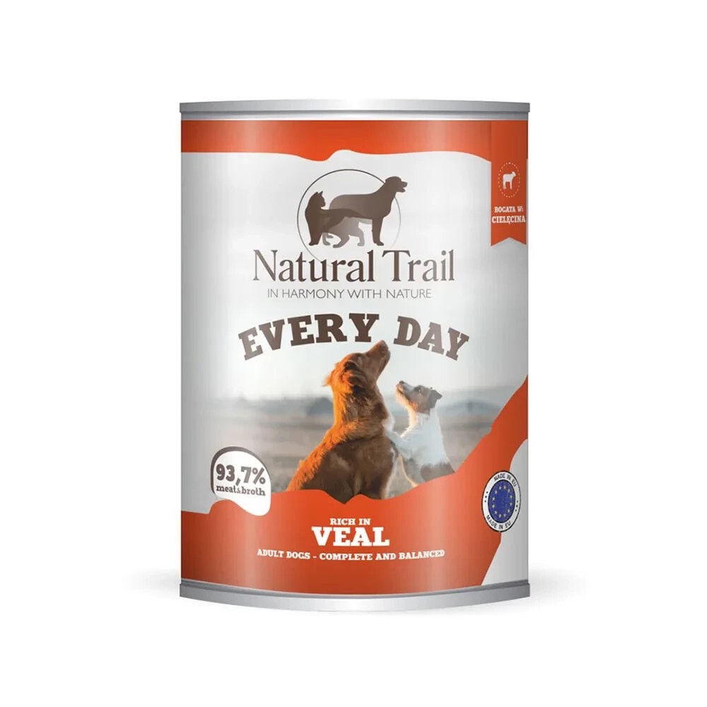 NATURAL TRAIL Every day rich veal wet dog food 800g