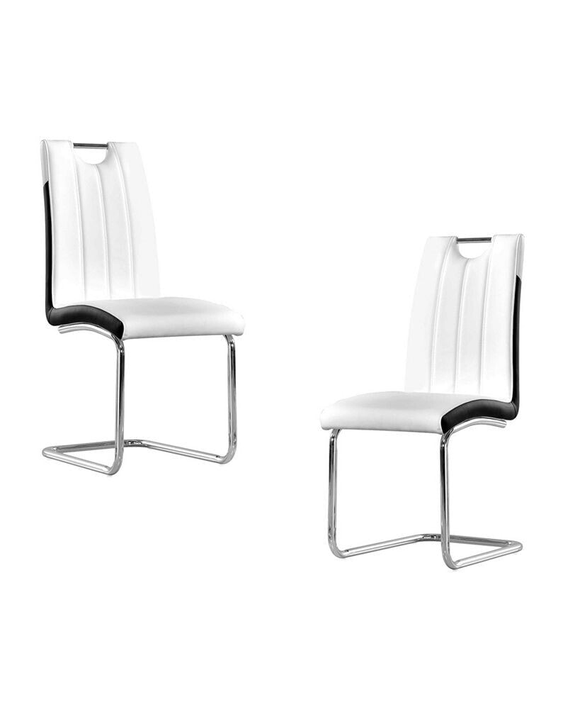 Best Master Furniture bono Upholstered Modern Side Chairs, Set of 2