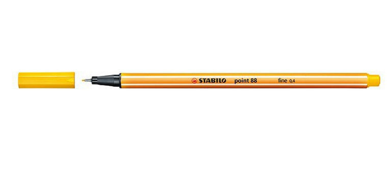 STABILO Point 88 капиллярная ручка Желтый 1 шт 88-44