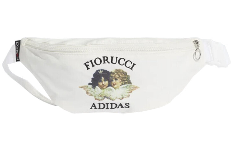 adidas originals 阿迪达斯三叶草 x FIORUCCI 联名款 天使图案 尼龙 单肩斜挎包胸包腰包 女款 白色 / Фанни-пак adidas originals x FIORUCCI ED5893