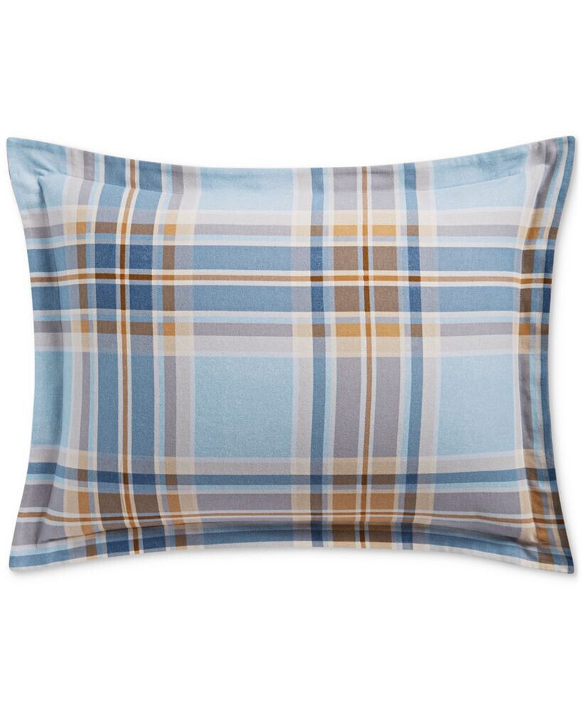 Charter Club homespun Plaid Flannel Duvet Cover, King, Created for Macy's