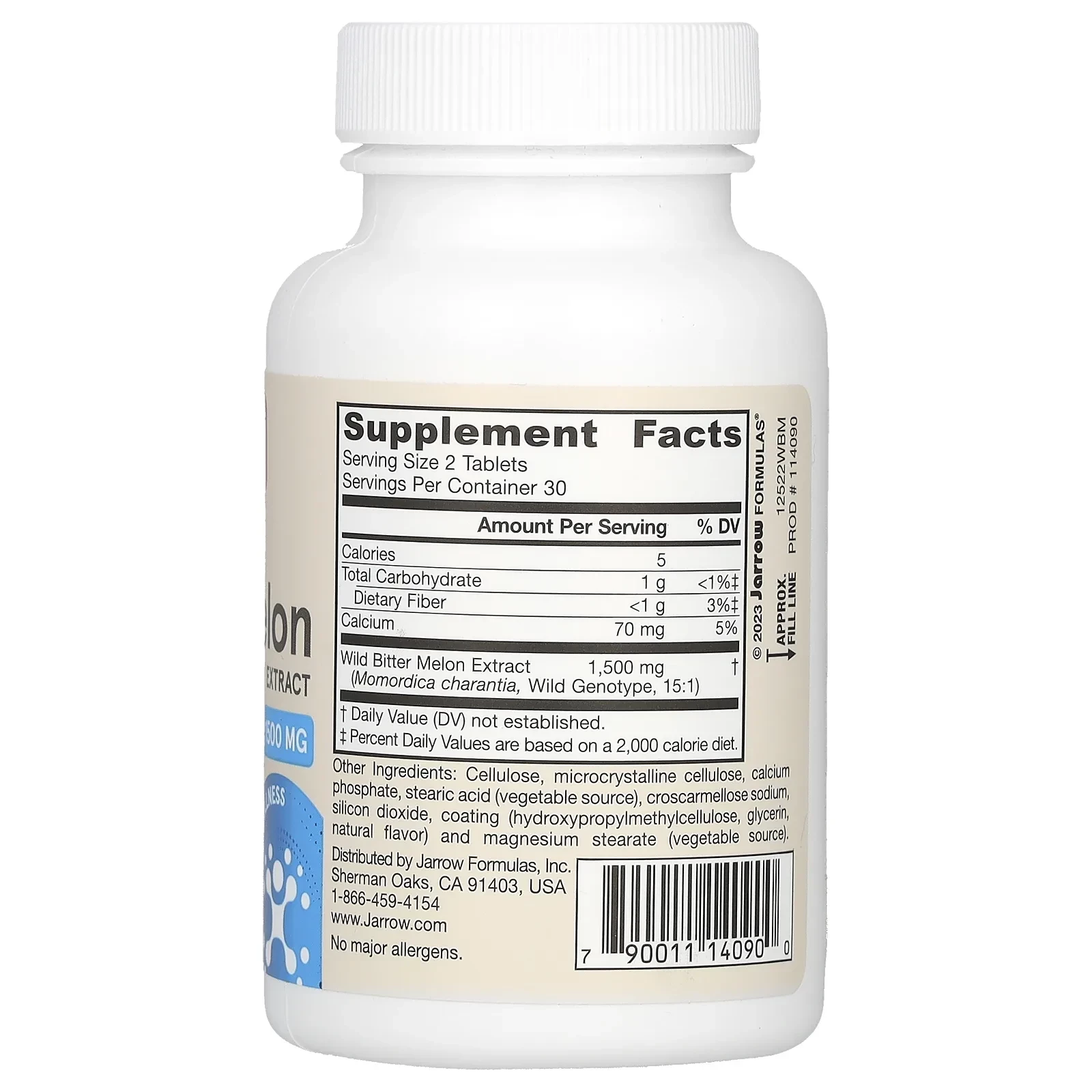 Vegan Wild Bitter Melon Extract, 1,500 mg, 60 Tablets (750 mg per Tablet)