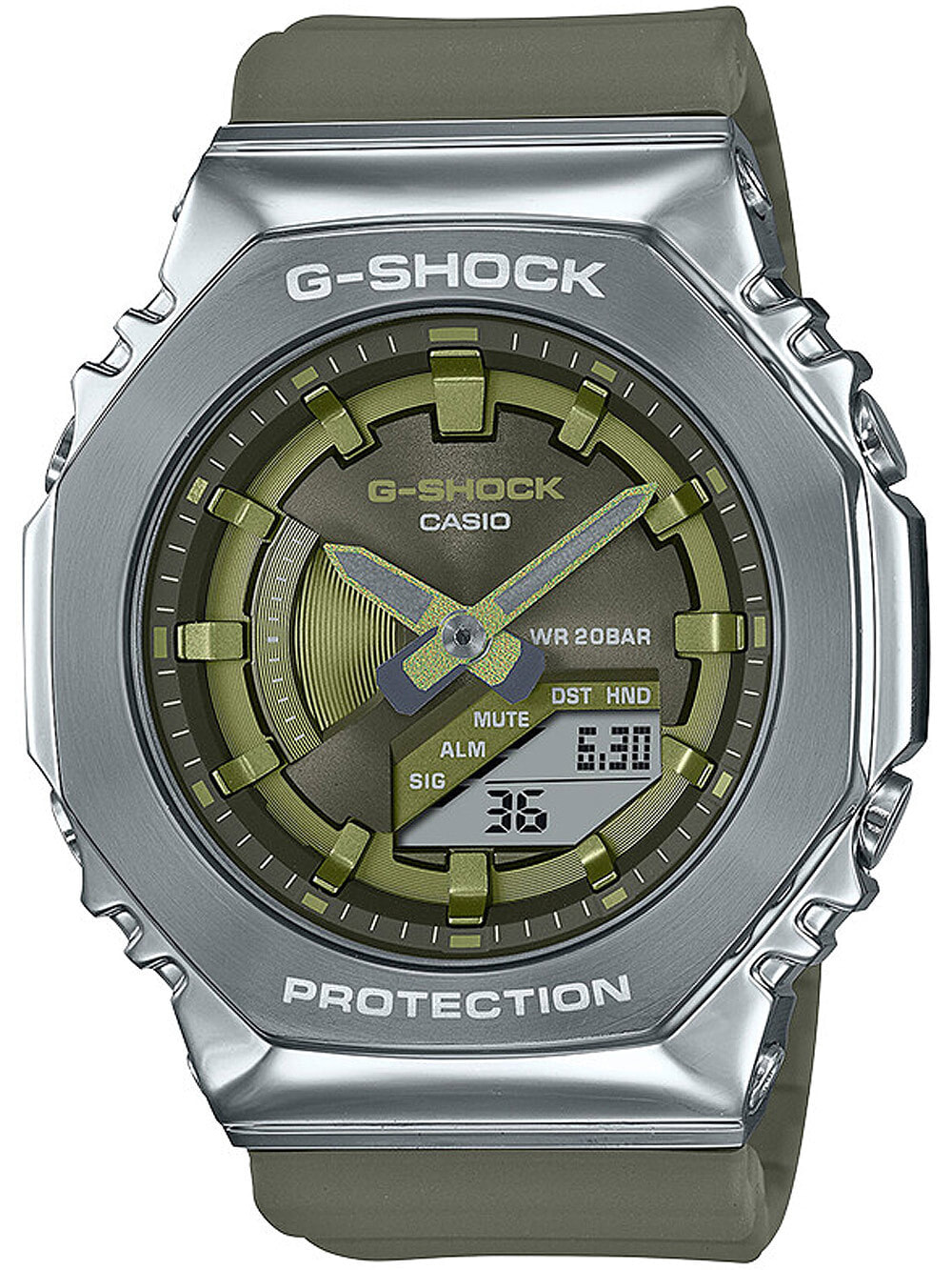 Мужские кварцевые часы Casio GM-S2100-3AER G-Shock 41mm 20ATM