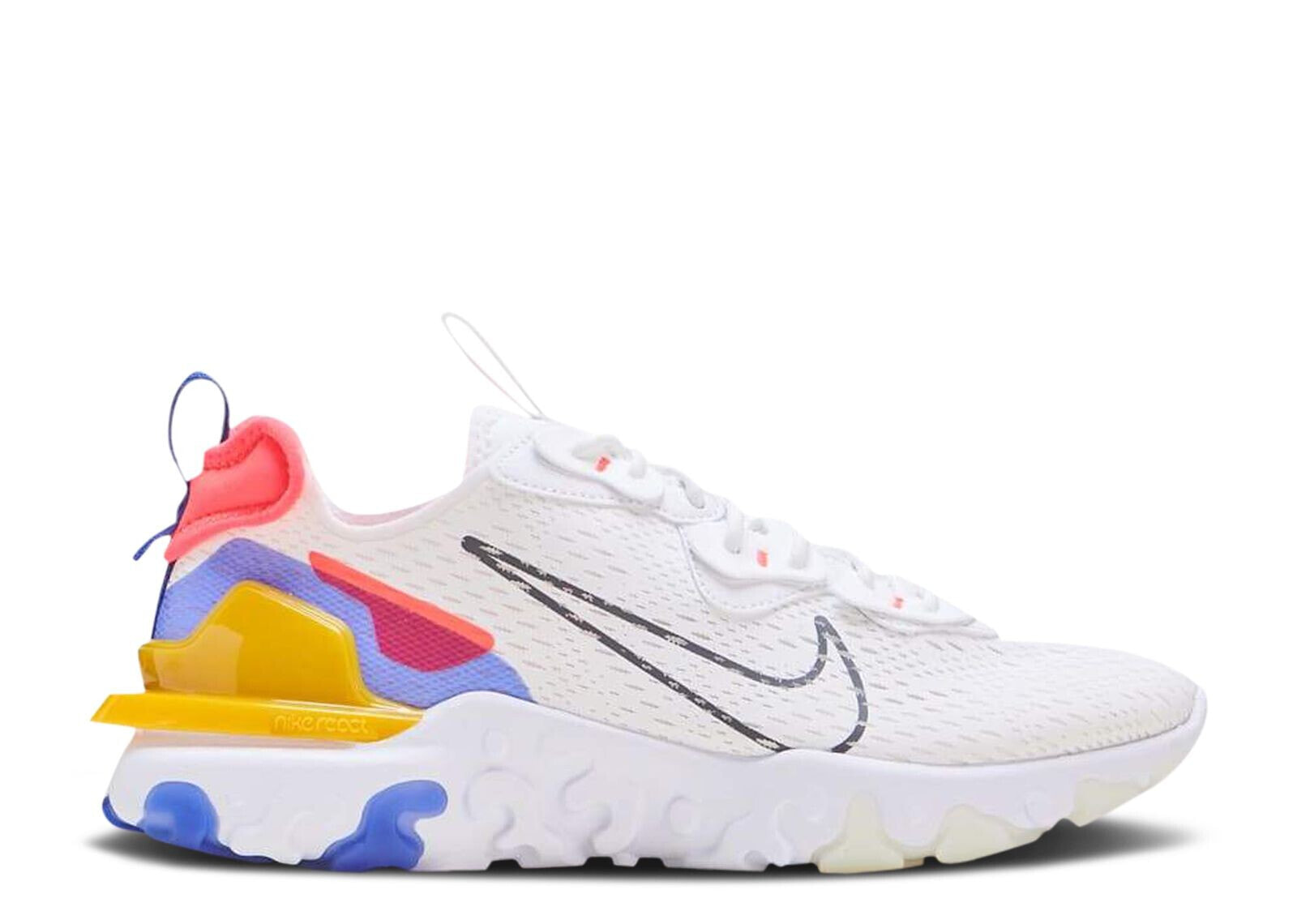 Wmns React Vision 'White Astronomy Blue'