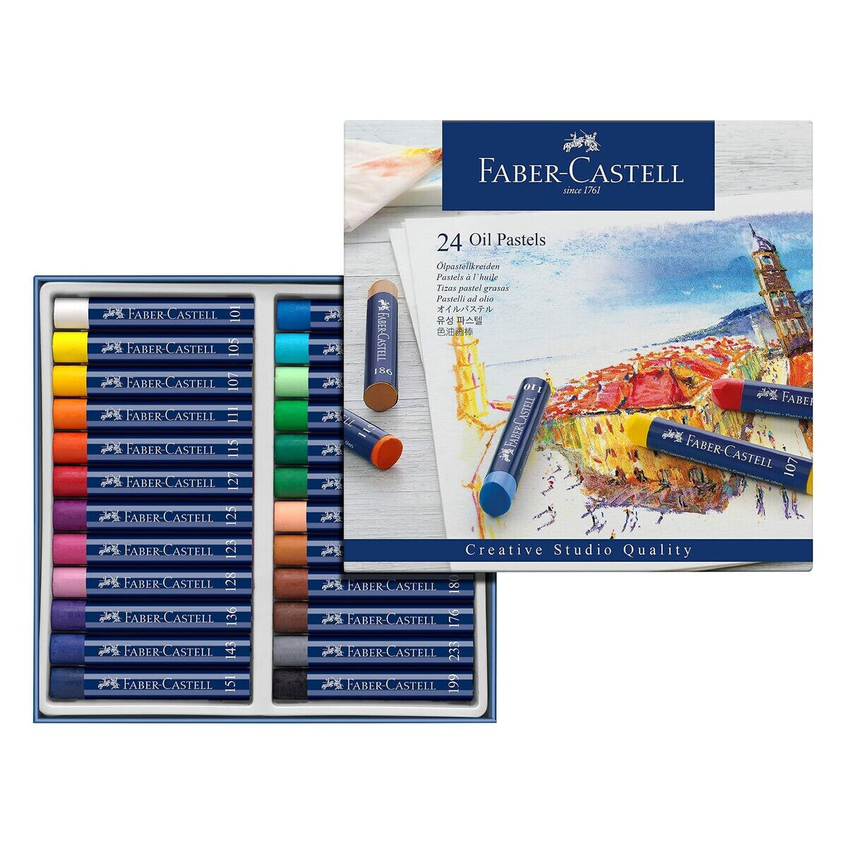 Coloured crayons Faber-Castell FC127024AZ Multicolour (Refurbished A)