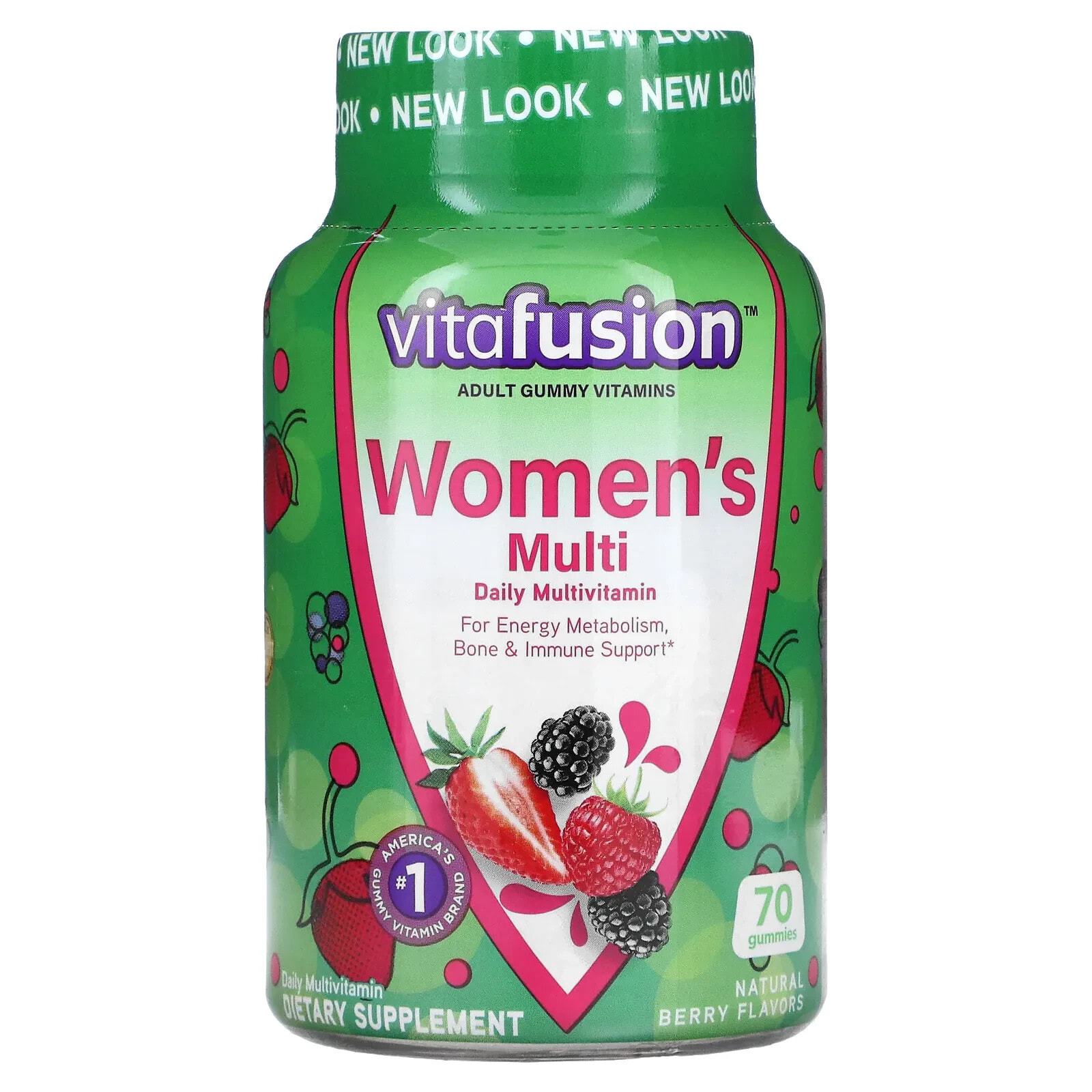 VitaFusion, Жевательные витамины для женщин, натуральные ягодные вкусы, 150 жевательных таблеток