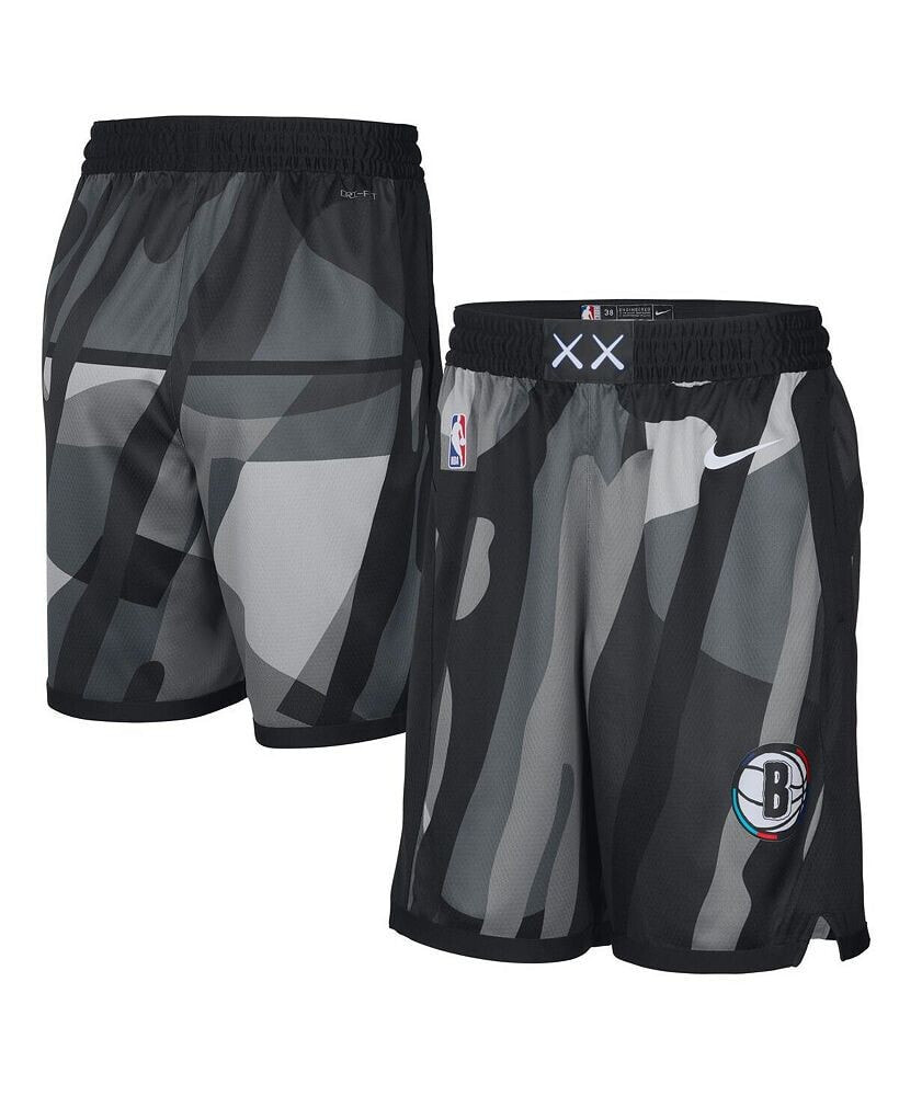 Nike men's Silver Brooklyn Nets 2024/25 City Edition Swingman Shorts