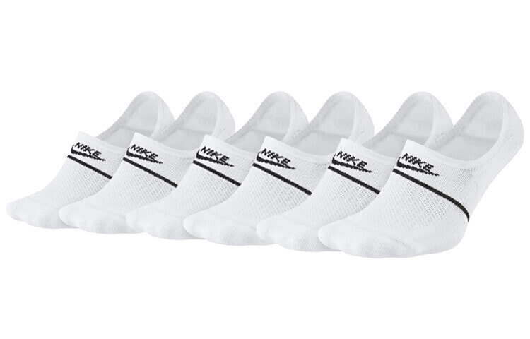 Nike 透气运动低帮船袜 情侣款 组合装 白色 / Белье Nike SX7168-100