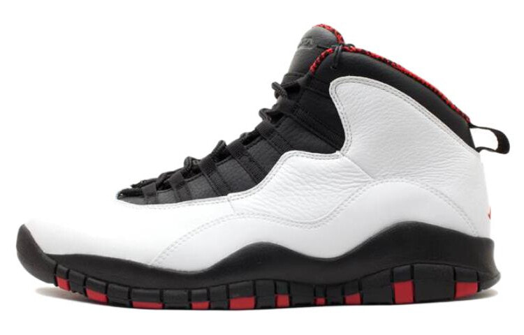 Jordan Air Jordan 10 Retro Chicago Bulls 芝加哥 中帮 复古篮球鞋 男款 白红 2012 / Кроссовки Jordan Air Jordan 310805-100