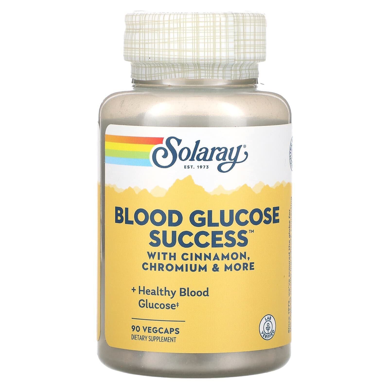 Solaray, Уровень глюкозы в крови, 90 вегетарианских капсул