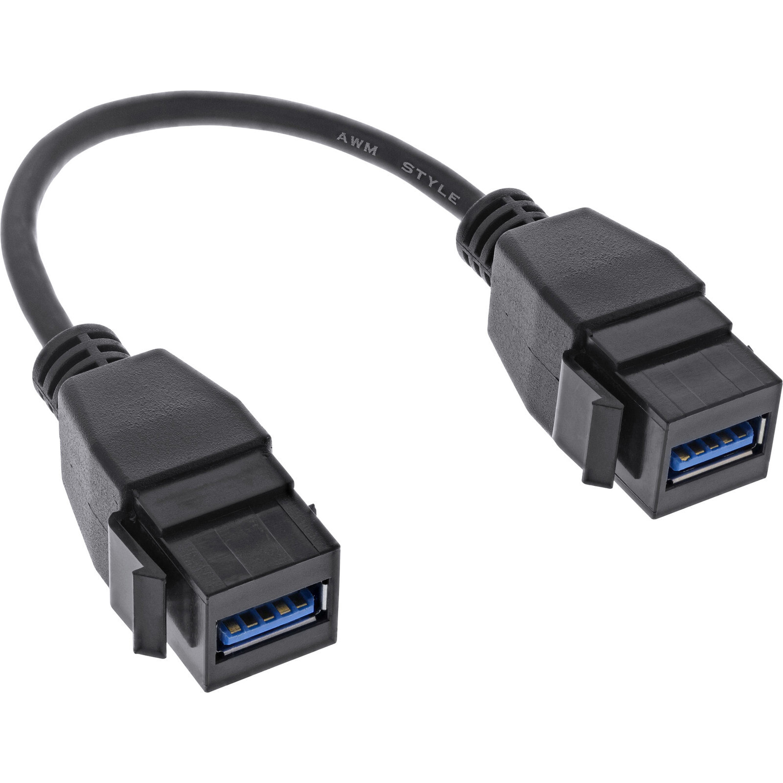 USB 3.2 Gen1 2x Keystone adapter cable A socket 0.2m