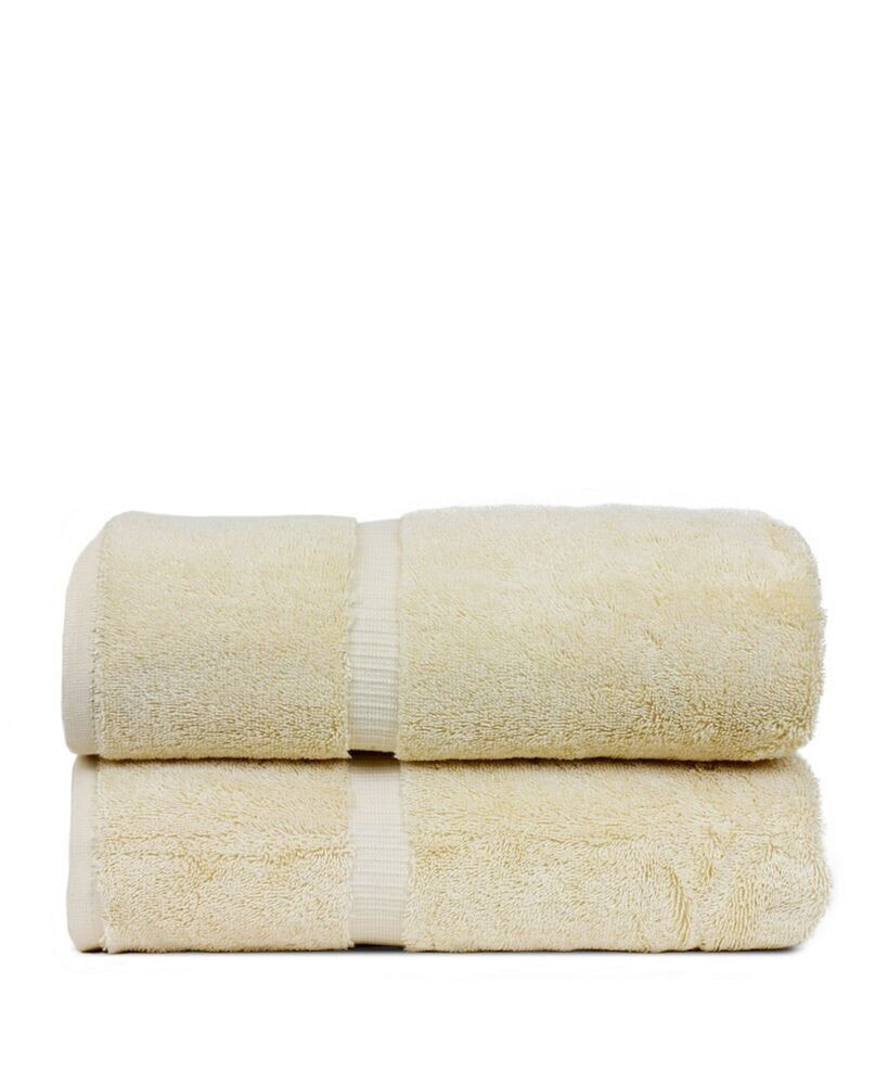 BC Bare Cotton luxury Hotel Spa Towel Turkish Cotton Bath Towels, Set of 2