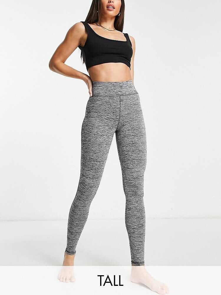 ASOS 4505 Tall – Yoga-Leggings in meliertem Grau mit Markenlogo Color:  Gray-black; Size: US 0: Buy Online in the UAE, Price from 269 EAD &  Shipping to Dubai