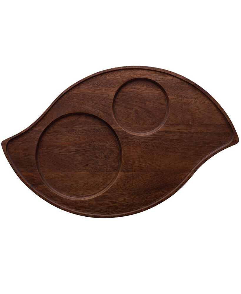 Noritake kona Wood Wave Serving Tray, 16.75