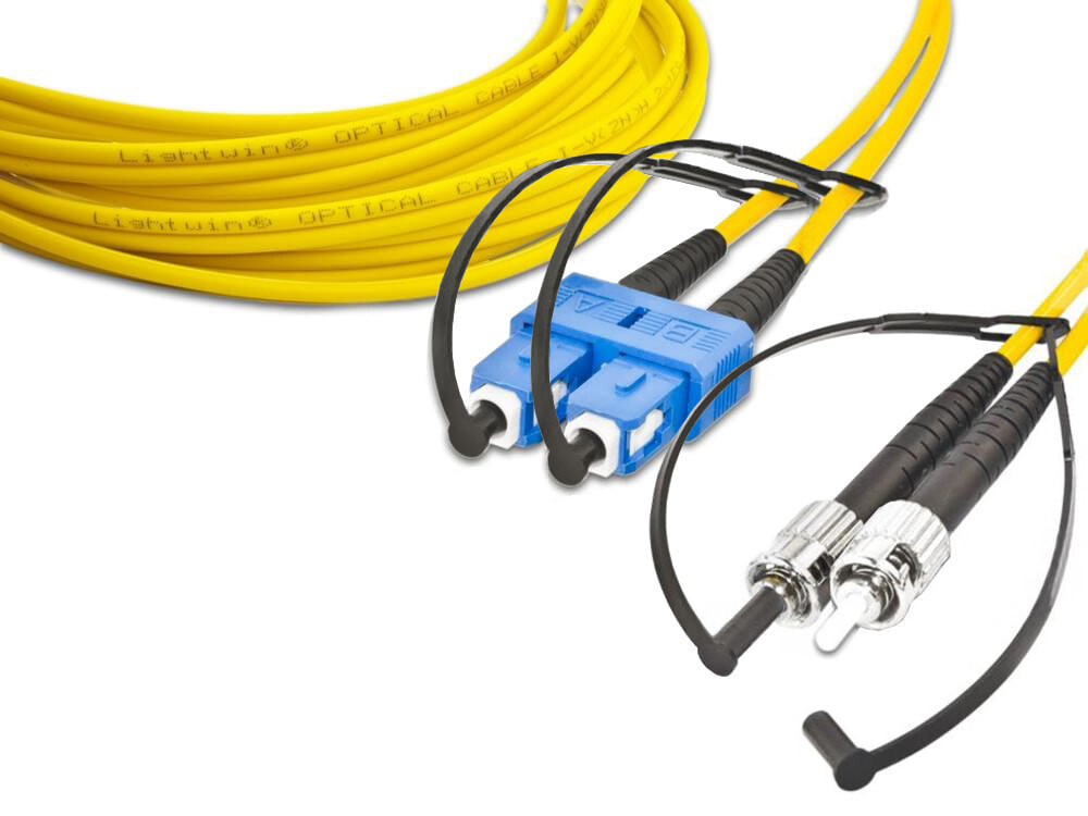 Lightwin LDP-09 SC-ST 3.0 волоконно-оптический кабель 3 m LSOH OS2 2x SC 2x ST Желтый